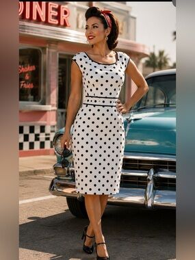 Eva Mendez sweater dress size M bodycon preppy business career rockabilly